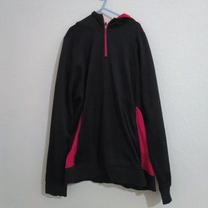 Black Hoodie with pink accents